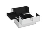 Vidaxl Astuccio Per Cosmetici 22X30X21 Cm Argento Alluminio
