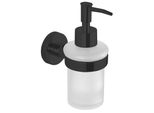 Samba Distributore Di Sapone 150Ml, Vetro Satinato, Nero Opaco