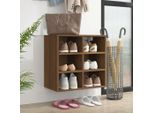 The Living Store Scarpiera In Rovere Marrone 52,5X30X50 Cm