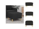 Vidaxl Sgabello Nero 60X50X41 Cm In Tessuto - Sgabello Imbottito