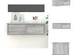 Vidaxl Armadio A Muro Grigio Sonoma 60X26X18,5 Cm In Legno - Mensole A Muro