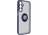 Avizar, Custodia Per Cellulare Con Supporto Per Anello Samsung Galaxy A25 5G, Blu Scuro