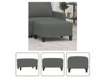 The Living Store Poggiapiedi Grigio Scuro 70X55X41 Cm Tessuto