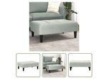 The Living Store Sgabello Grigio Chiaro 77X55X31 Cm In Velluto