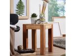 Finebuy Tavolino In Legno Massiccio 35 X 35 Cm Tavolo Da Soggiorno Design Marrone Stile Country Tavolino Colore Selezionabile