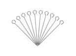 Metaltex 200-410010 Aghi Per Involtini In Acciaio Inox, 11 Cm, Argento (Confezione Da 10)