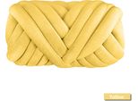 500G Fai Da Te Velluto Morbido Filato Per Lavorare A Maglia A Mano Filato Roving Uncinetto Filato Di Lana Lana Spessa Per Lavorare A Maglia, Giallo