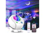 52 Colori Grande Led Musica Cielo Stellato Lampada Proiettore Bluetooth Altoparlante Proiettore Stella Aurora Aurora Boreale Bambini Adulti Luce Notturna Bianco