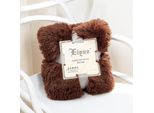 Coperta Invernale Coperta Di Flanella Coperta Di Peluche Accogliente Coperta Da Divano Coperta Da Soggiorno Coperta Di Peluche, 130X160Cm, Marrone