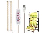 30CM 84 Led Lampada Per Piante Da Interno Luce Solare Pianta Crescere Lampada Con Timer E 5 Livelli Di Luminosità 200LM Usb Crescere Striscia Luminosa
