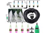 Sistema Di Irrigazione Giardino Sistema Di Nebulizzazione Sistema Di Raffreddamento A Nebbia Set, Tubo Da 5 M Con 6 Ugelli