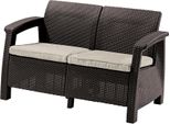 Allibert Corfu Love Seat - 128 X 70 X 79Cm - Marrone / Beige