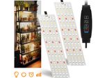 2Pcs 30Cm Pannello Pianta Lampada 270 Led Spettro Completo Crescere Luce 20W Luce Solare Pianta Luce Crescere Lampada Serra Vegetazione Fioritura Pianta Coltivazione