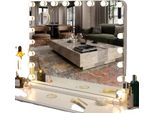 Specchio Da Bagno Per Il Trucco, 20 Luci Led, Comando A Sfioramento, Bianco