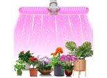 20W E27 Lampada Per Piante Led Spettro Completo 120Leds Pieghevole Lampada Di Crescita Per Piante Luce Rosa Lampada Di Crescita Per Piante D'appartamento Ortaggi Coltivazione In Serra