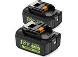Batteria Agli Ioni Di Litio Da 18V, Capacità Di 3,0Ah E 6,0Ah, Ampia Compatibilità Con Gli Utensili, 2 Pezzi 18V 3,0AH, 18V
