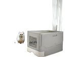 Lettiera Per Gatti, Inserto Per Cassetto Facile Da Pulire, Design Chiuso Adatto Ai Gatti, Grigio