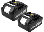 Batteria 18V, Capacità 6000Mah, Tecnologia Li-Ion, 2 Pezzi, 18V
