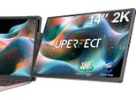 Monitor Portatile Da 14", Display 2K, Rotazione Automatica, Un Solo Schermo, Spina Ue"