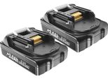Batteria Di Ricambio Da 18V, Capacità 3000Mah, Compatibile Con Diversi Modelli, 2 Picec