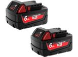 Batteria Agli Ioni Di Litio, Capacità 6000Mah, Tensione 18V, 2 Pezzi Di Batteria