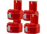Batteria Di Ricambio, Capacità 4000Mah, Ricaricabile 12V, 4 Pezzi 4000Mah