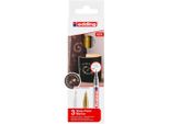 Edding 780 Pennarello Lucido Metallizzato Assortito (Set Di 3)