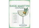 Vianmo Insegna In Legno 40X30 Cm Sage Martini Cocktail Recipe