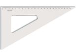 Koh Triangolo Plast 60° 22 Cm Righello Trasparente