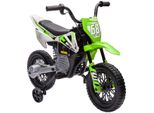 AIYAPLAY Kinder Elektro-Motorrad 12V Kindermotorrad mit Musik, 2,4-5 km/h