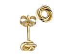 Paar Ohrstecker Jobo "Ohrringe Verschlungen", Gold (Gelbgold 333), Ohrringe, Damen, Gelbgold 333, 333 Gold