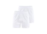 Boxershorts CALIDA Boxershort Men Boxer Shorts Cotton Code 2er Pack, Herren, Gr. M, weiß, Obermaterial: 100% Baumwolle CO., Unterhosen