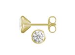 Paar Ohrstecker FIRETTI Schmuck Geschenk Gold 333 Ohrschmuck Goldohrschmuck Solitär, gold (gelbgoldfarben, kristallweiß), Ohrringe, Gelbgold 333, mit Zirkonia (synth.)