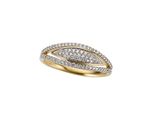 Fingerring Firetti "Schmuck Geschenk Gold 585 Damenring Goldring" Gr. 18, Gold (Gelbgoldfarben, Weiß), Fingerringe, Damen, 18, 0,33 P2 = Erkennbare EinschlüSse, Diamanten Gelbgold 585, 7Mm, Diamanten, Gelbgold 585, Fingerring, Mit Brillanten