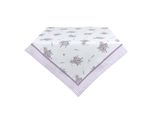 Tovaglia Clayre & Eef 100X100 Cm Bianco Viola Cotone Lavanda