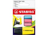Stabilo 07/3-2-01 Stabilo Evidenziatore Boss Mini, Scatola Da 3