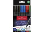 Faber-Castell 151691 FABER-CASTELL Fineliner Grip Finepen, Scatola Da 10 Office