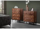 Kommode Gutmann Factory, Braun, B:90Cm H:120Cm T:42Cm, Massivholz, Sideboards, Kommode