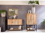 Highboard Gutmann Factory, Beige (Natur), B:80Cm H:150Cm T:42Cm, Massivholz, Sideboards, Highboard, Stauraumschrank, Breite 80 Cm