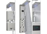 Pannello Doccia A Led, Acciaio Inox, Triplo Comando, 8004 Nichel Spazzolato