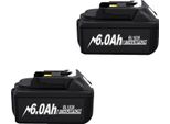 Pacco Batteria Da 18 V, Capacità 6,0 Ah, Fcc E Rohs, 2 6,0 Ah, 18 V