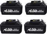 Pacco Batteria Da 18 V, Capacità 6,0 Ah, Fcc E Rohs, 4 6,0 Ah, 18 V