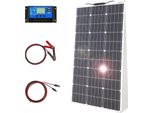Kit Di Pannelli Solari Flessibili, Design Monocristallino Ad Alta Efficienza, Impermeabile, Kit Da 100W