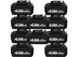 Batteria Di Ricambio, 18V Li-Ion, Disponibile In 6,0Ah E 9,0Ah, 10 Pezzi 6,0 Ah, 18V