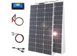 Kit Di Pannelli Solari Flessibili, Design Monocristallino Ad Alta Efficienza, Impermeabile, Kit Da 200W