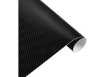 Pellicola Vinilica In Fibra Di Carbonio, Dimensioni 152 Cm X 200 Cm, Resistente Agli Agenti Atmosferici, Nero