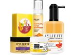 Set Per La Cura Della Pelle Alla Curcuma Ailke, Lozione Illuminante, Sapone Per La Pulizia Profonda, Set Alla Curcuma