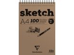 Clairefontaine 96604C Clairefontaine Sketch Blocco Per Schizzi, Din A4, 100 Fogli