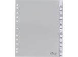 Durable Divisorio A4+ In Pp 12 Tasti Termosaldati , Grigio, 644610