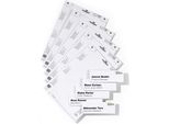 Durable Inserti Di Ricambio 149X52,5 Mm, 50 Pezzi, Bianco, 485002